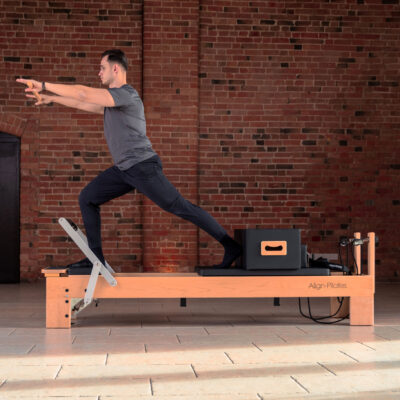 Align-Pilates Wooden Pilates Reformer with Sitting Box