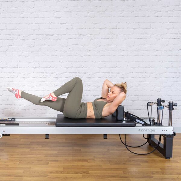 Jump board action on A8-Pro Pilates reformer