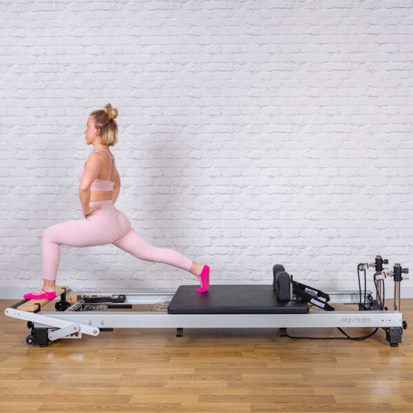 Stretching on the C8 commercial Pilates machine