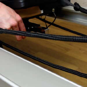 Adjusting Pilates Reformer Rope Lengths with T-Bar adjuster