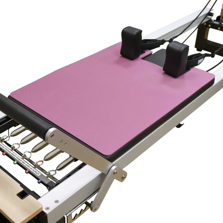 Align-Pilates carriage protector A-Series reformer aubergine/grey on reformer