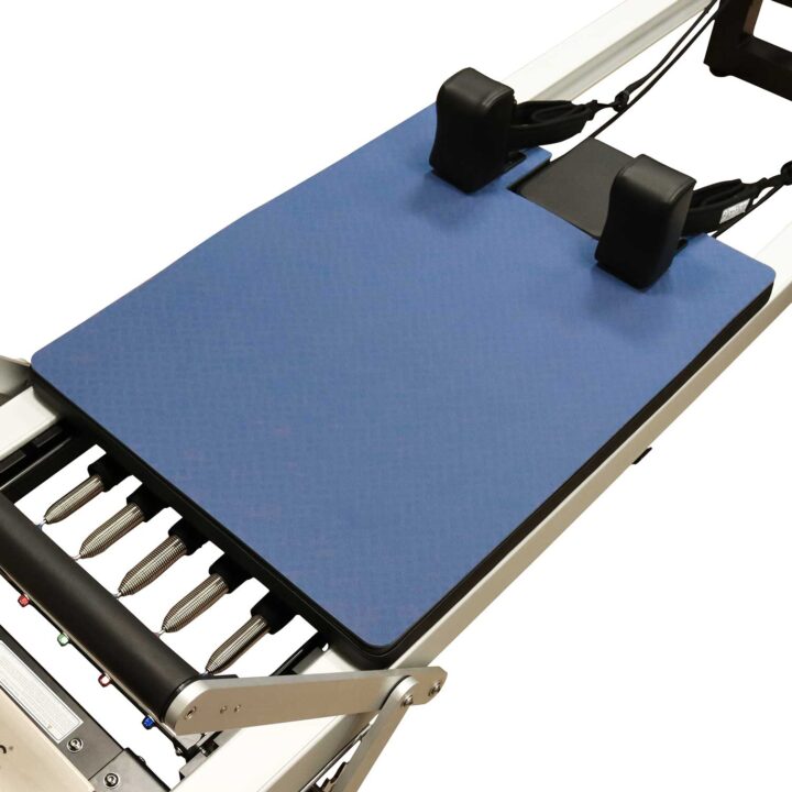Align-Pilates carriage protector A-Series reformer blue/grey on reformer