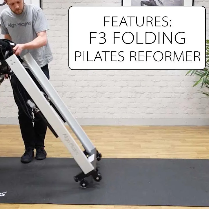 Reformer Pilates Pliable Align-Pilates F3 - Noir, Inclus Jump Board, Box, Strap, 50 Kg