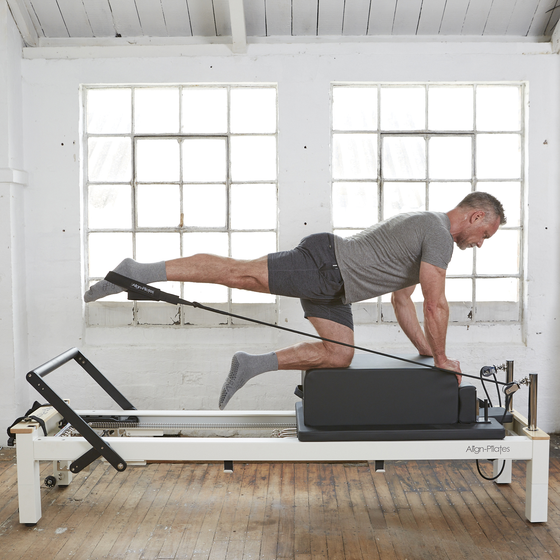 Curved Pro Reformer Sitting Box AlignPilates