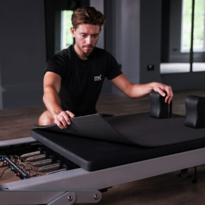 black carriage protector for Align-Pilates A8-Pro Pilates Reformer